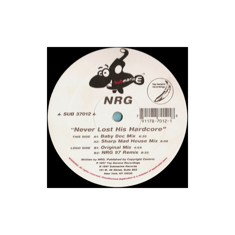 NRG ‎– Never Lost His Hardcore (Original Mix & 97 Remixes)