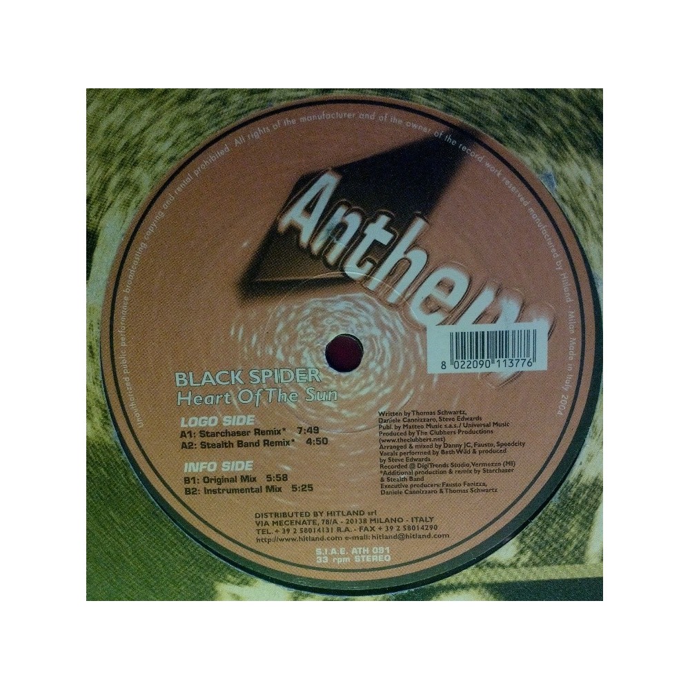 Black Spider ‎– Heart Of The Sun (ANEM RECORDS)