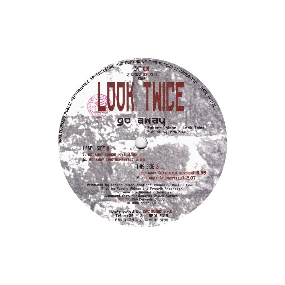 Look Twice ‎– Go Away 