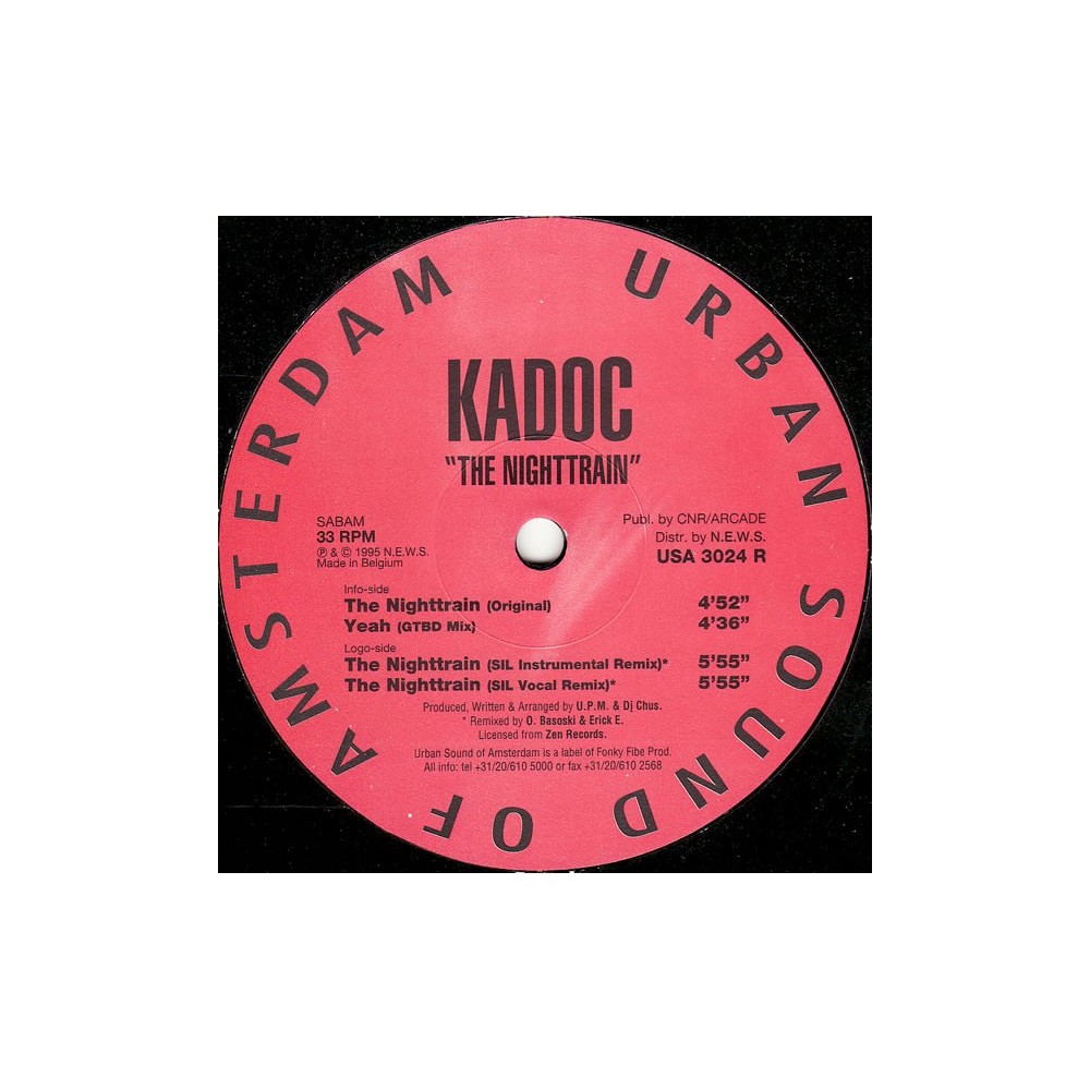 Kadoc ‎– The Night Train (EDICIÓN BELGA)