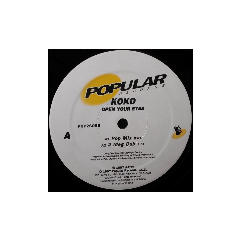 Koko ‎– Open Your Eyes (Popular records)