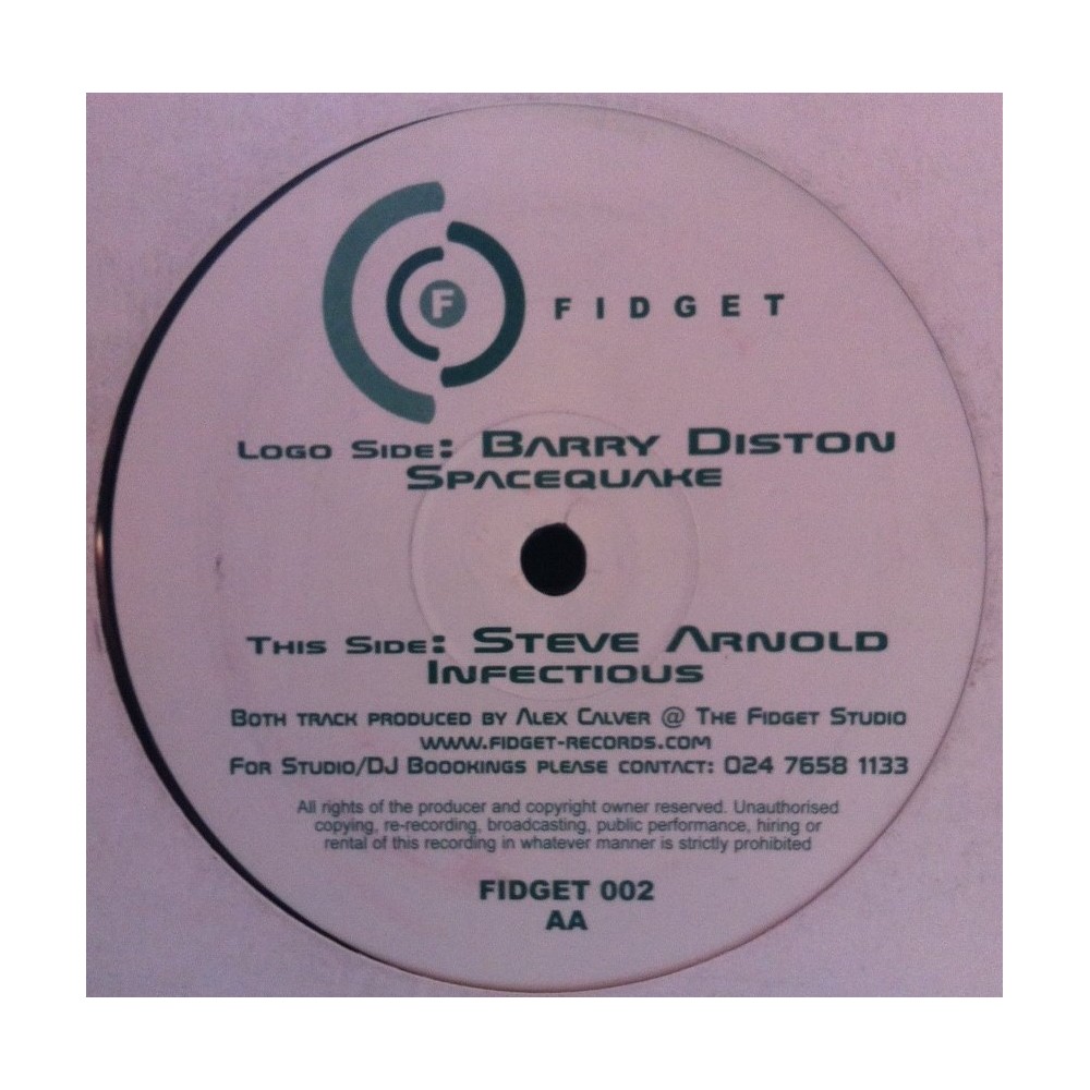 Barry Diston / Steve Arnold ‎– Spacequake / Infectious