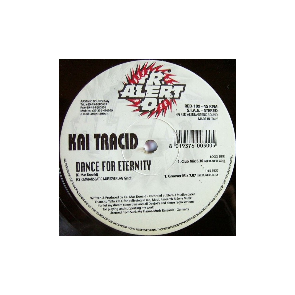 Kai Tracid – Dance For Eternity (TEMAZO¡¡ DISCO ROJO ORIGINAL¡)