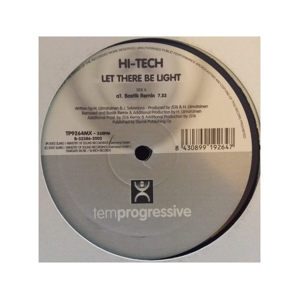 Hi-Tech – Let There Be Light (ROLLAZO¡¡ IMPORT)