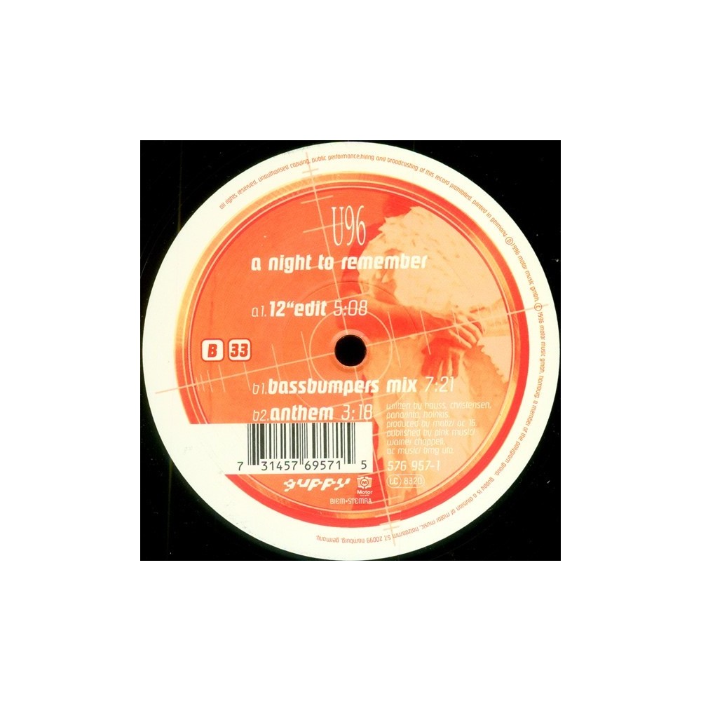 U96 ‎– A Night To Remember 