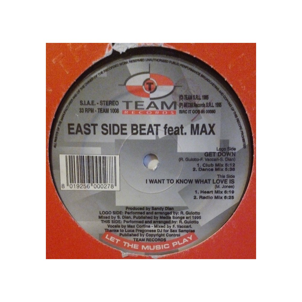 East Side Beat ‎– I Want To Know What Love Is (IMPRTACIÓN ITALIANO¡)