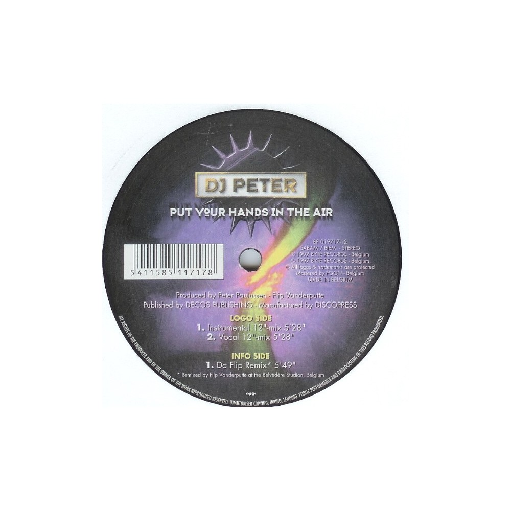 (RESERVADO)DJ Peter - Put Your Hands In The Air(TEMAZO CHOCOLATERO¡¡  NUEVO¡¡)