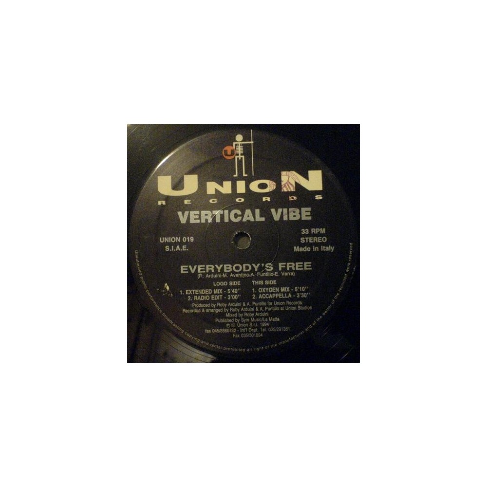 Vertical Vibe ‎– Everybody's Free 