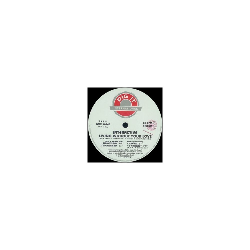  Interactive ‎– Living Without Your Love 