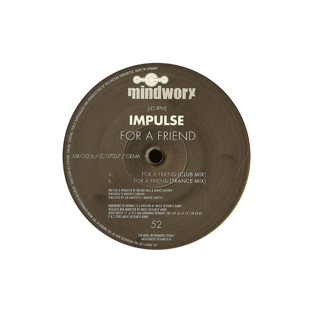 Impulse ‎– For A Friend