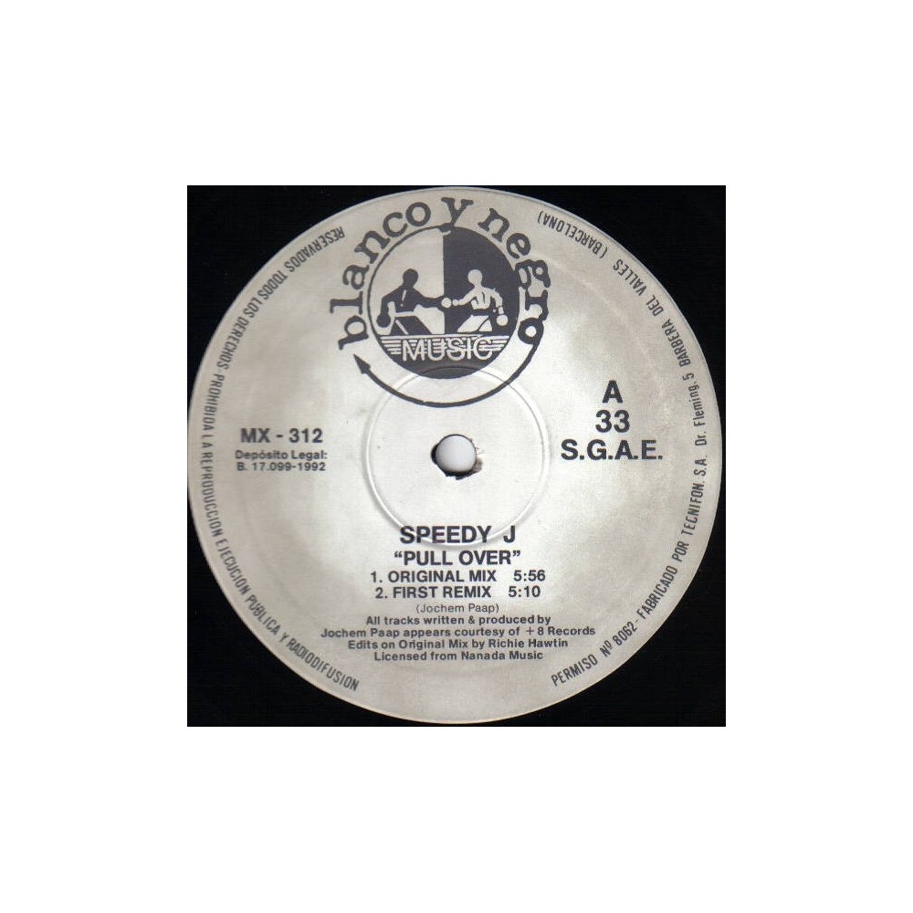 Speedy J ‎– Pullover (Remixes.BLANCO Y NEGRO) 