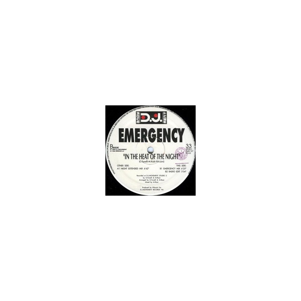 Emergency ‎– In The Heat Of The Night 