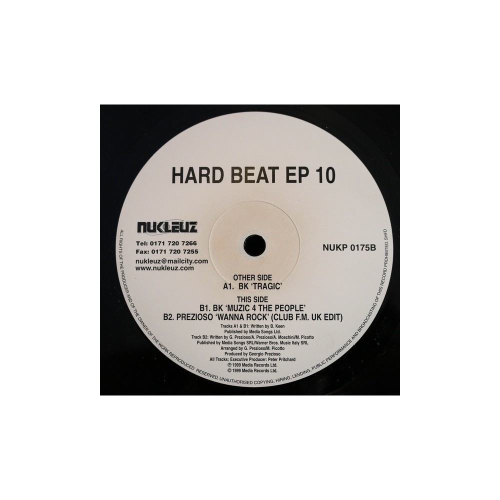 BK / Prezioso – Hard Beat EP 10 (INCLUYE EL TEMAZO MUSIC 4 THE PEOPLE¡¡)