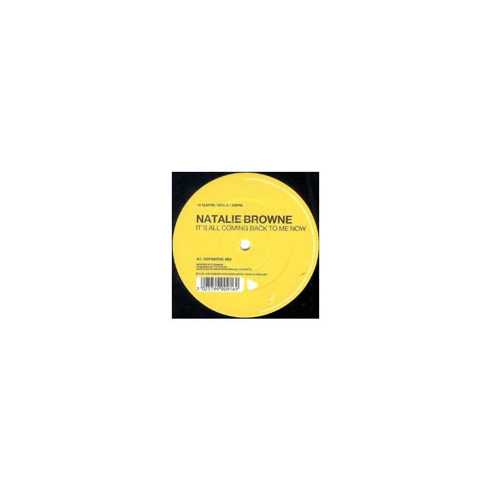 Natalie Browne ‎– It's All Coming Back To Me Now 