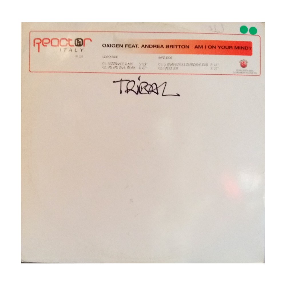 Oxygen Ft. Andrea Britton – Am I On Your Mind (REACTOR)