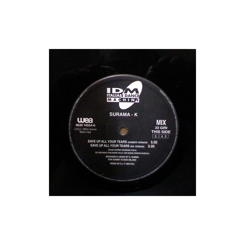 Surama-K ‎– Save Up All Your Tears