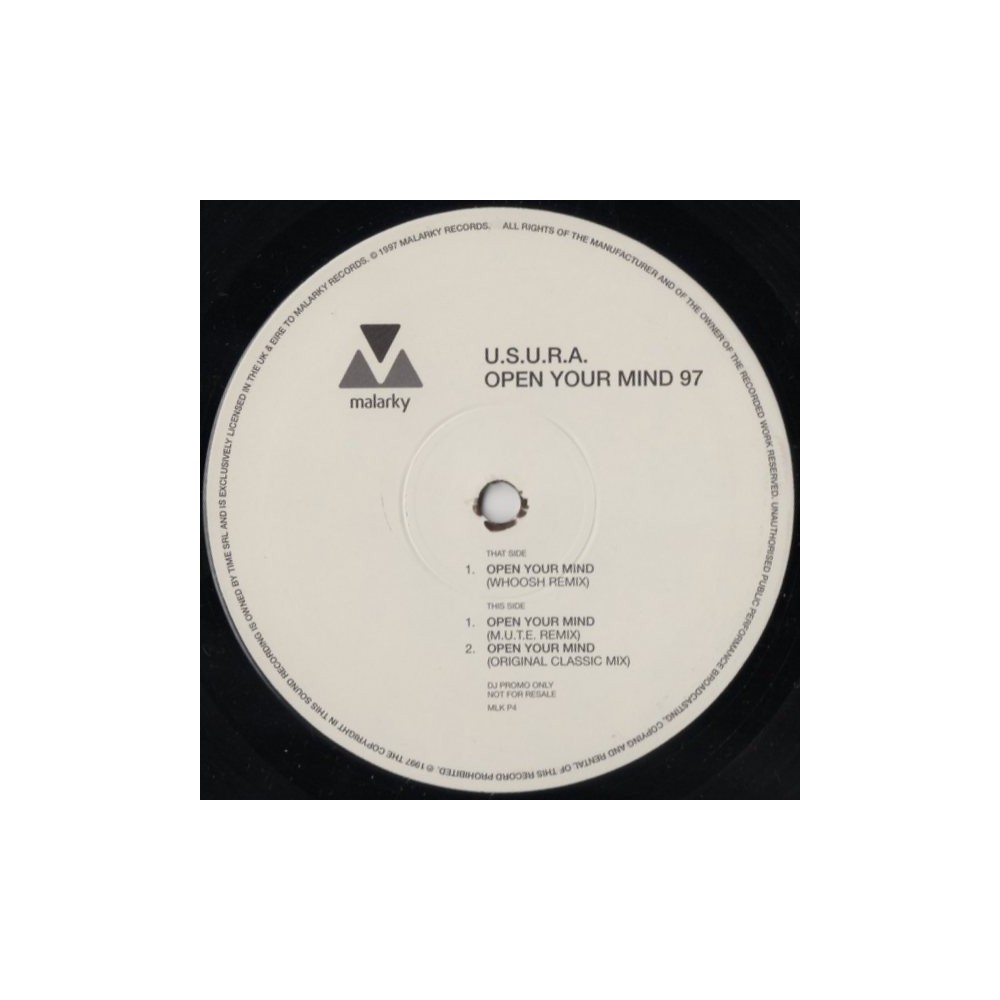 USURA ‎– Open Your Mind 97 (MALARKY RECORDS)