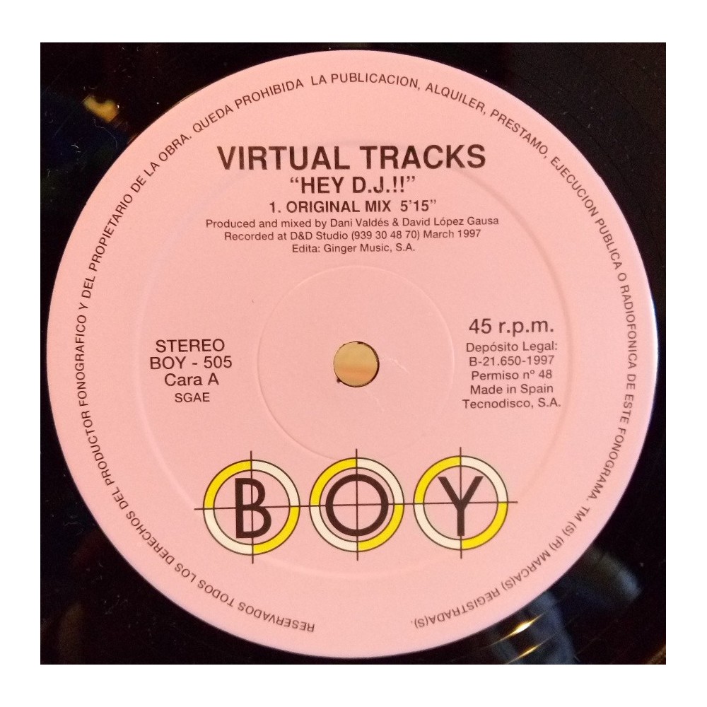 Virtual Tracks ‎– Hey DJ