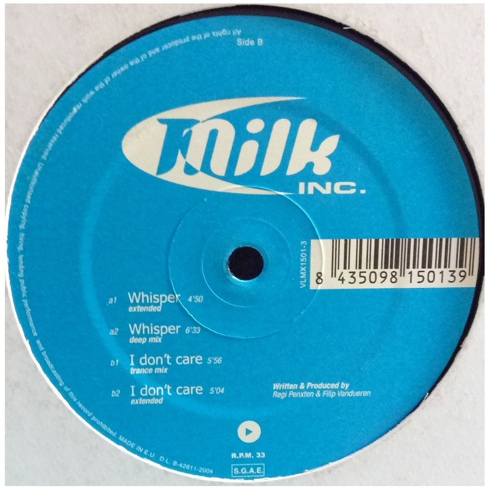 Milk Inc. – Whisper (2 MANO,COMO NUEVO¡¡ SELLO VALE MUSIC)