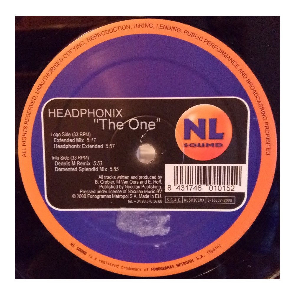 Headphonix ‎– The One 