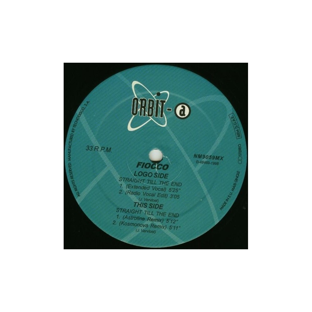 Fiocco ‎– Straight Till The End (ORBIT-A)