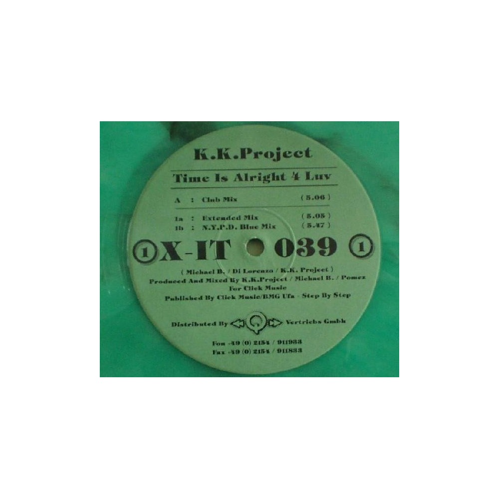K.K. Project ‎– Time Is Alright 4 Luv (BOY RECORDS)