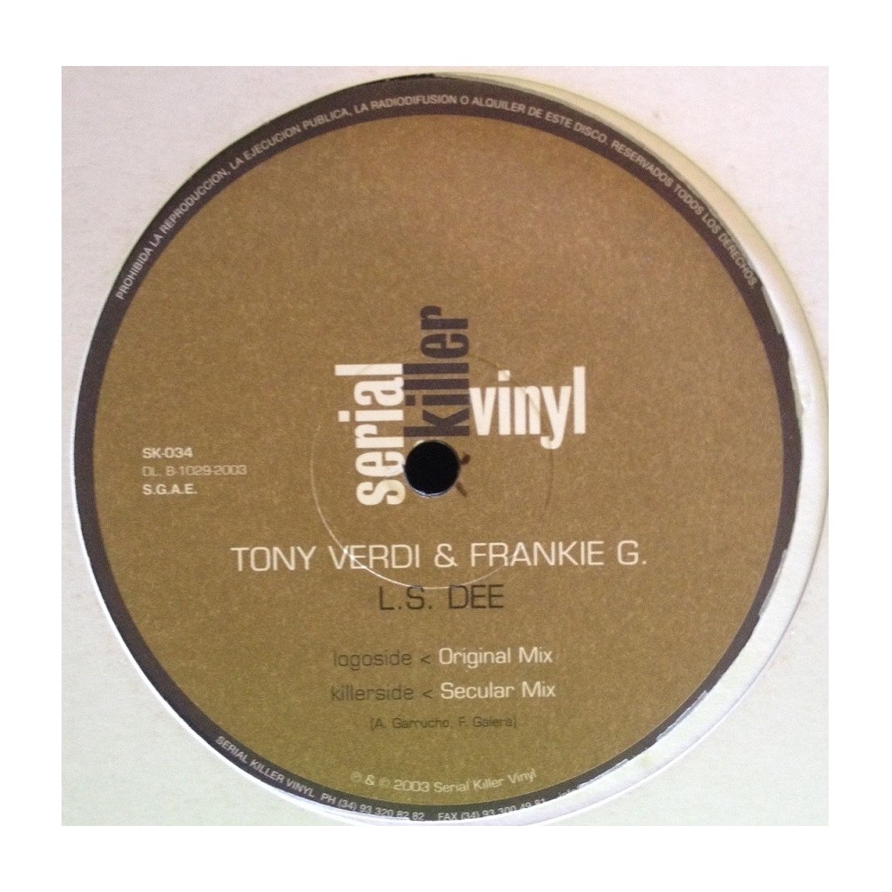 Tony Verdi & Frankie G. ‎– L.S.DEE 