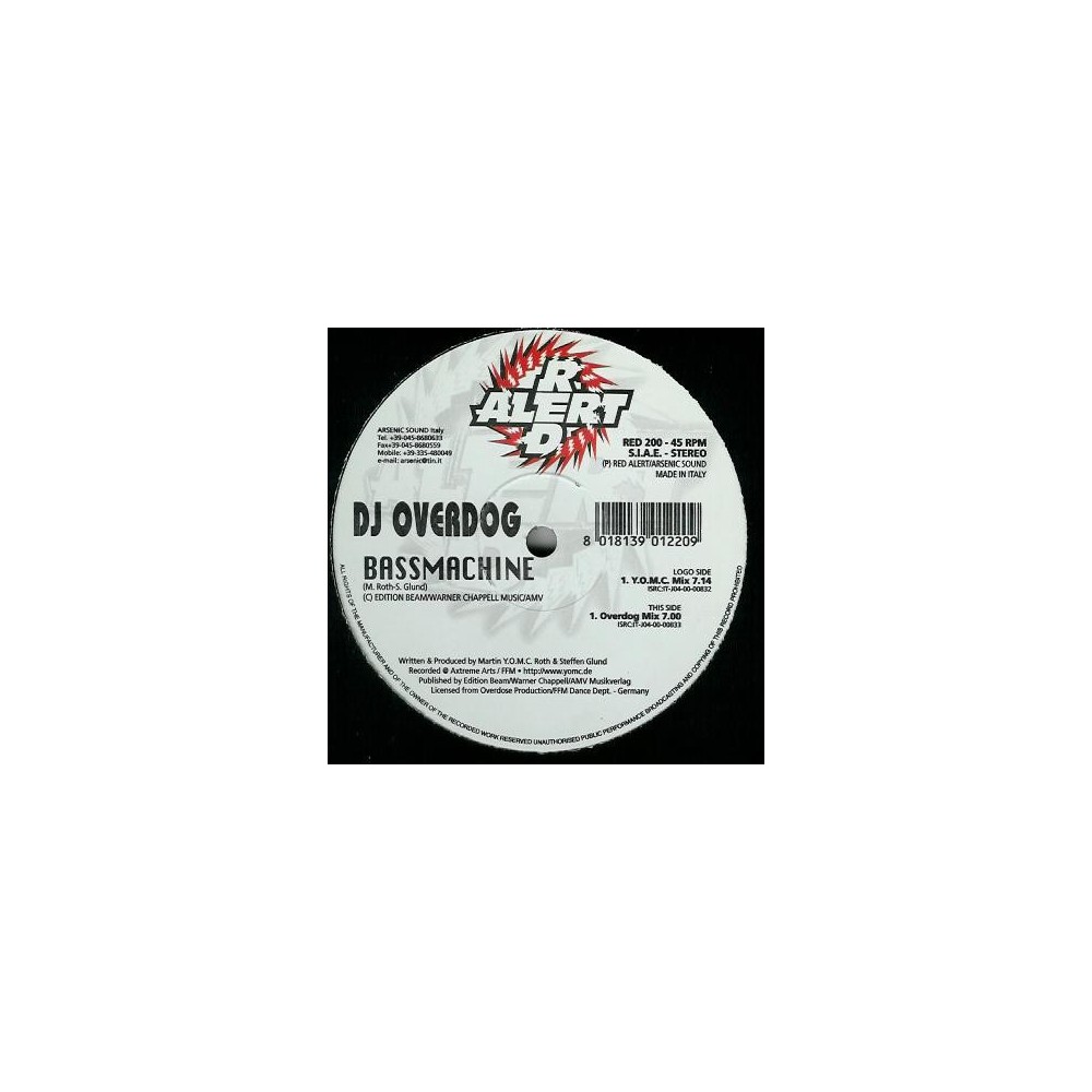 DJ Overdog ‎– Bassmachine 