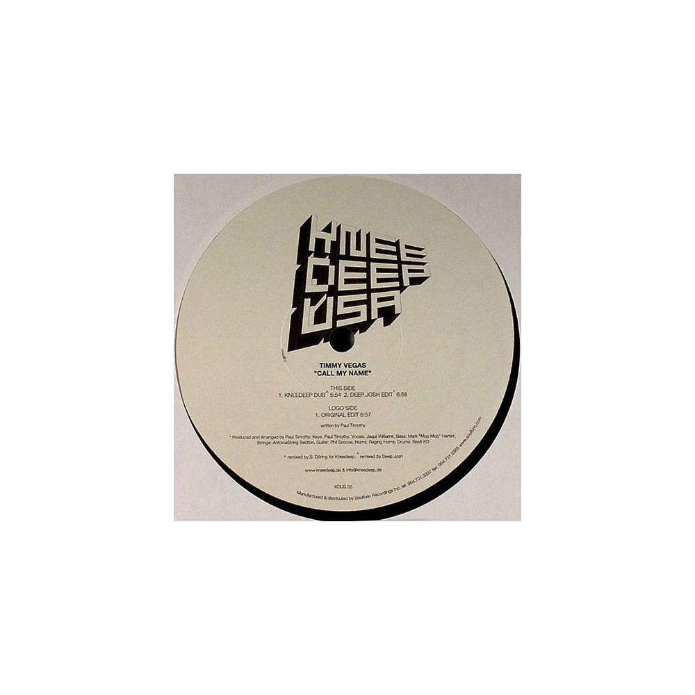 Timmy Vegas ‎– Call My Name 