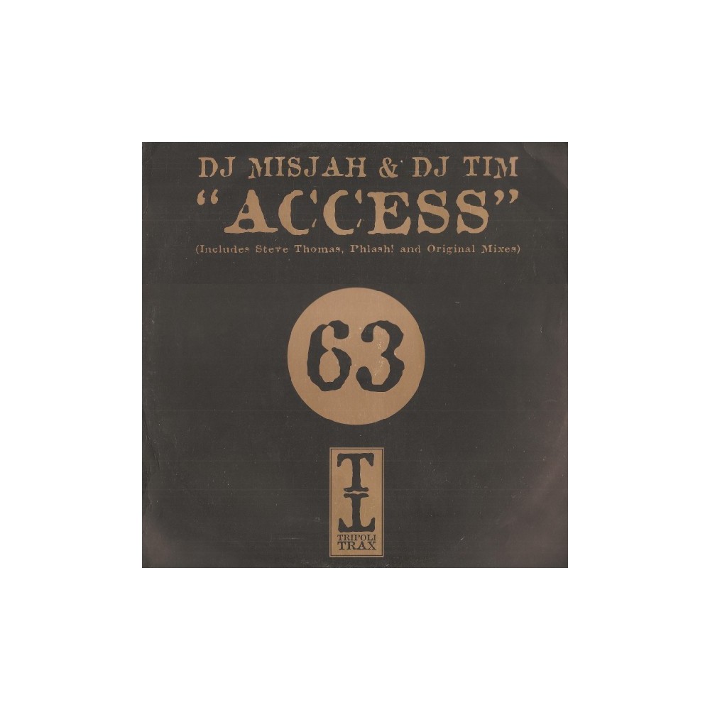 DJ Misjah & DJ Tim - Access(CLÁSICO DE LOS 90,COPIA IMPORT NUEVA¡¡)