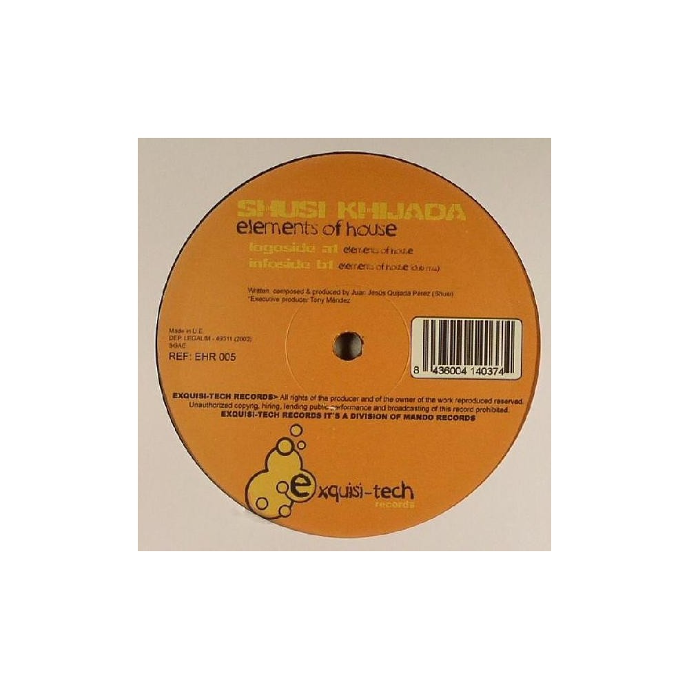 Shusi Khijada ‎– Elements Of House 