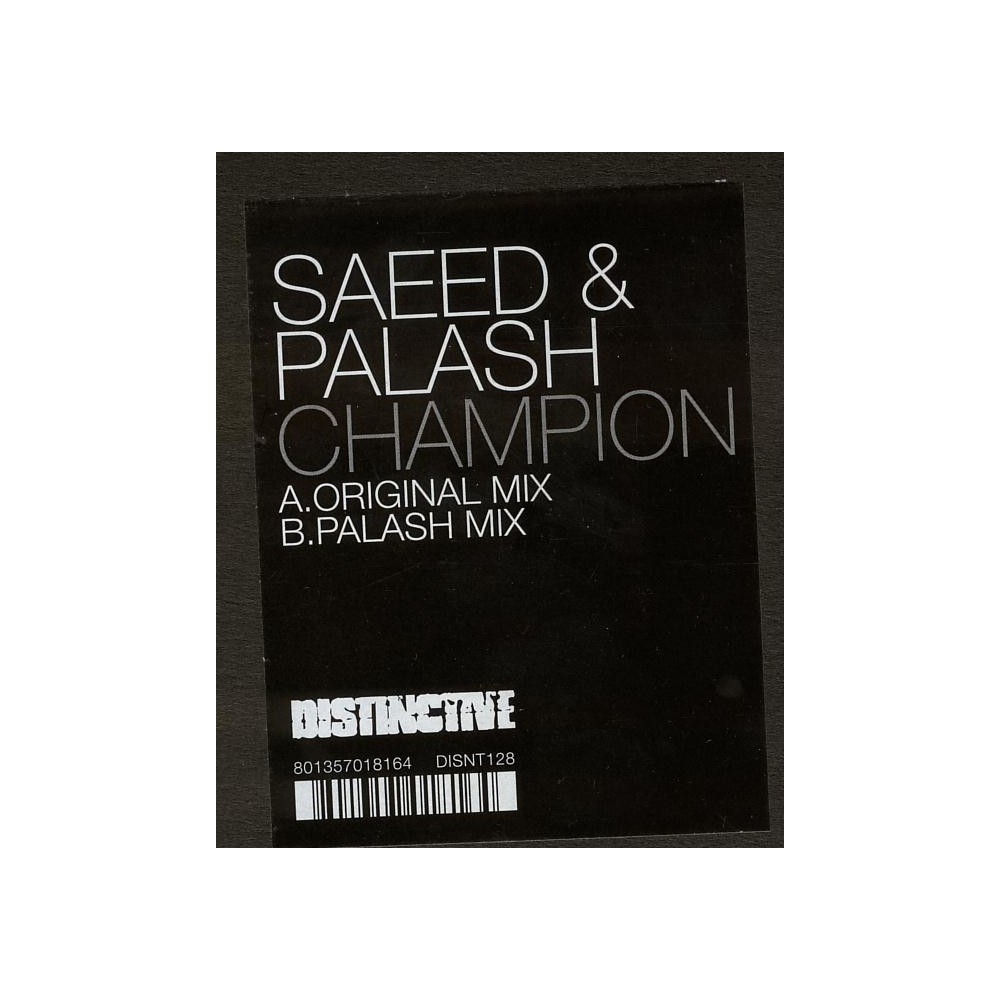 Saeed & Palash ‎– Champion 