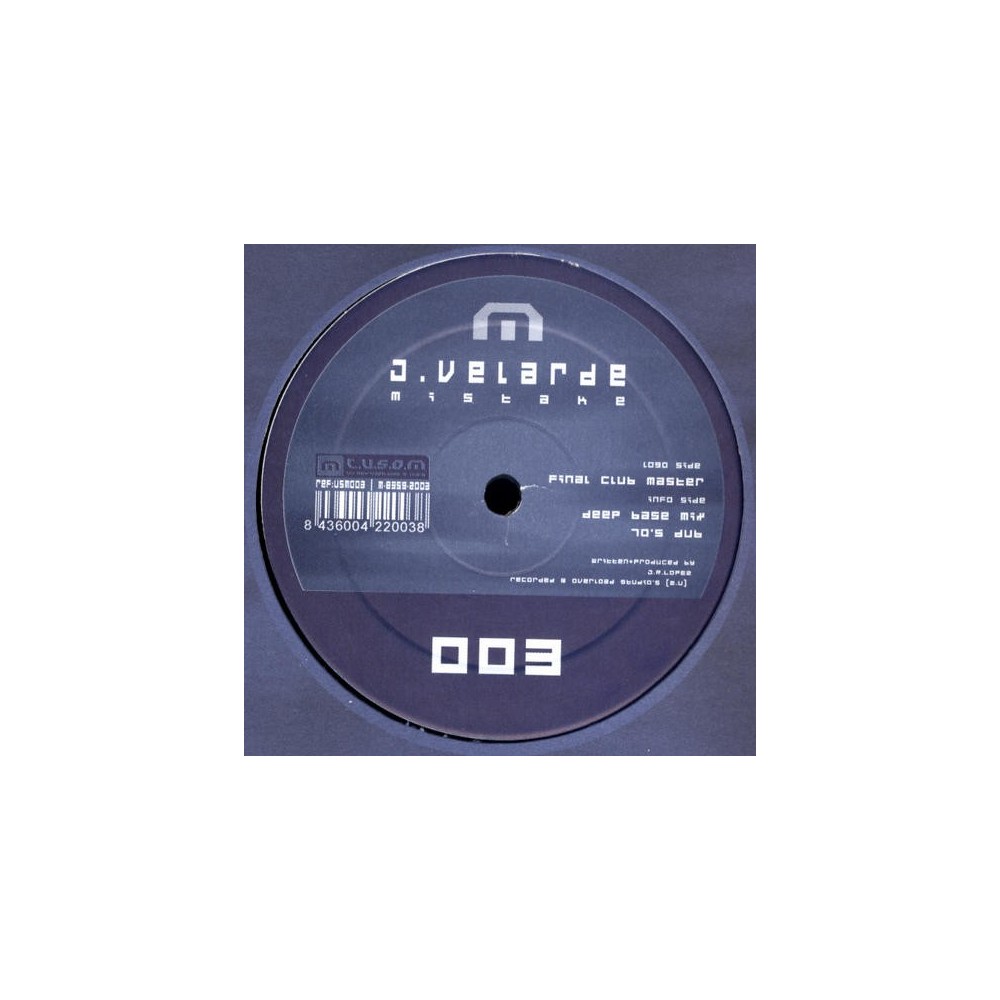 J. Velarde ‎– Mistake 