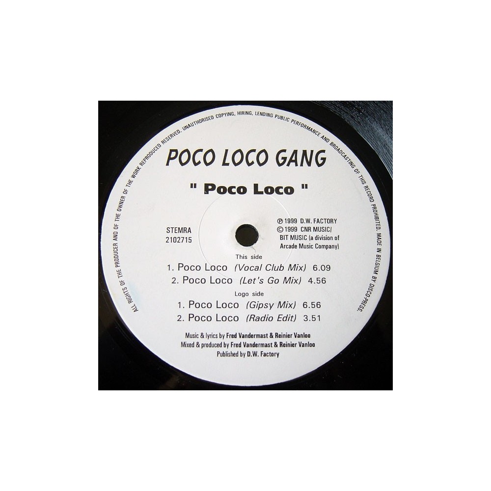 Poco Loco Gang ‎– Poco Loco (BIT MUSIC)