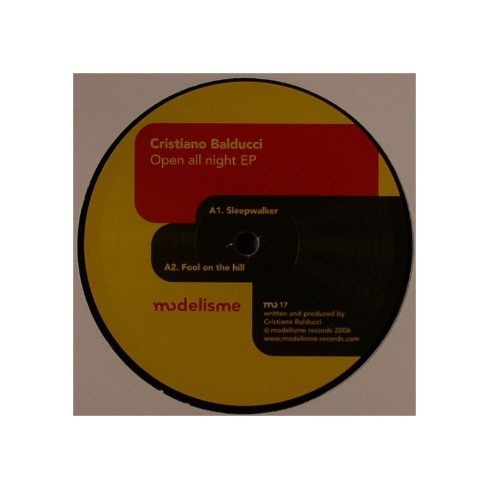 Cristiano Balducci ‎– Open All Night EP