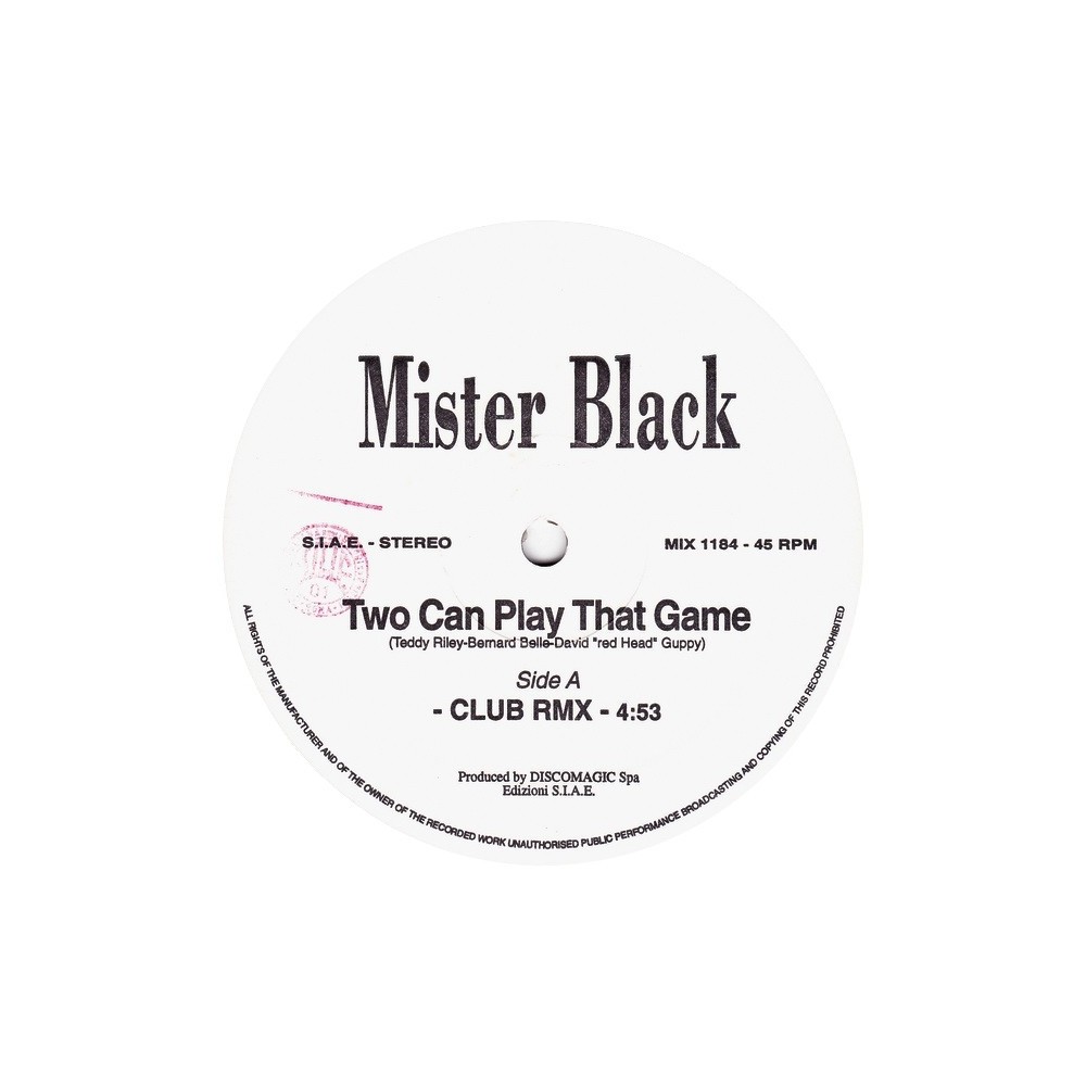 Mister Black ‎– Two Can Play That Game 