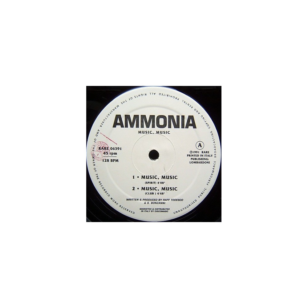 Ammonia ‎– Music, Music / Sasha's Trip 