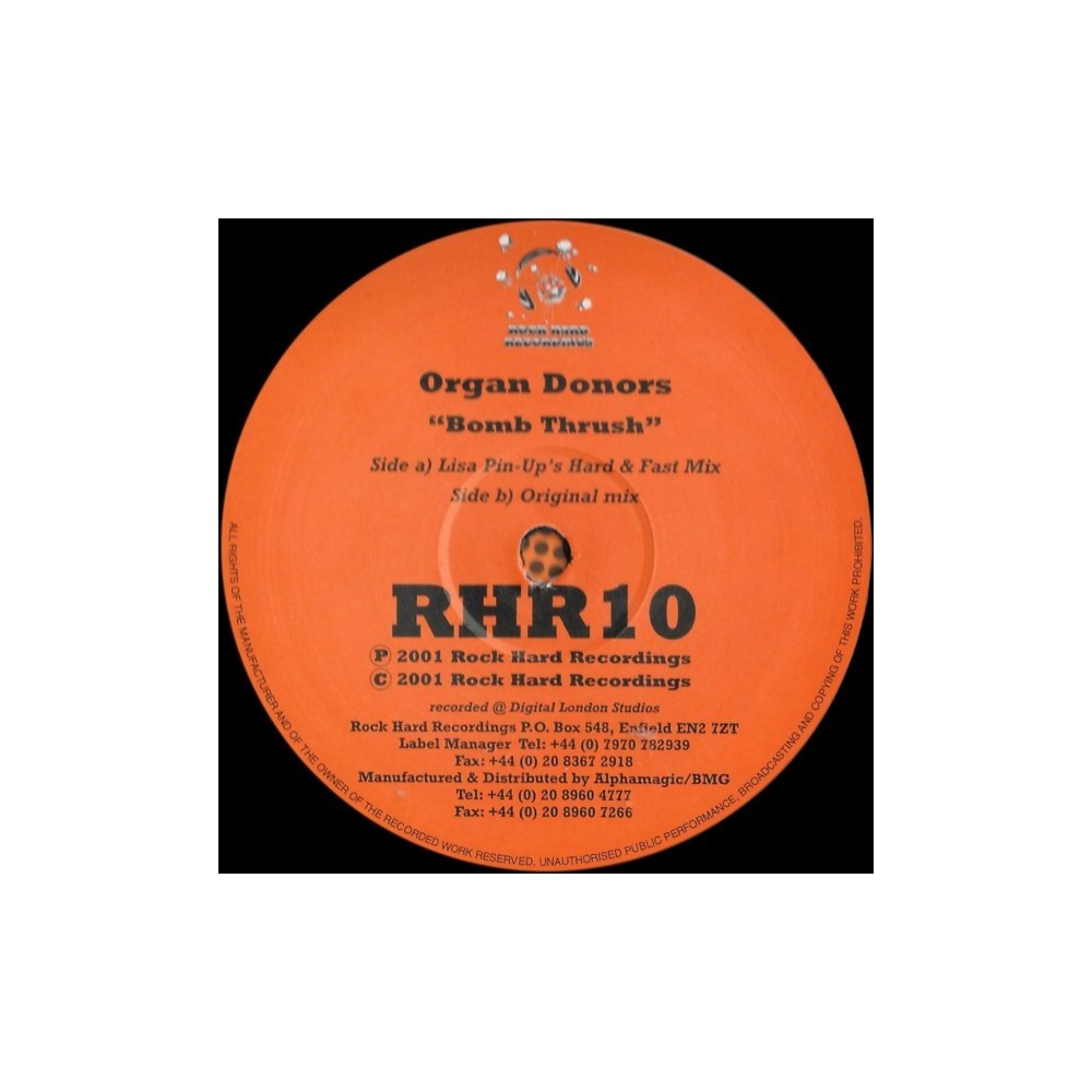 The Organ Donors ‎– Bomb Trush 