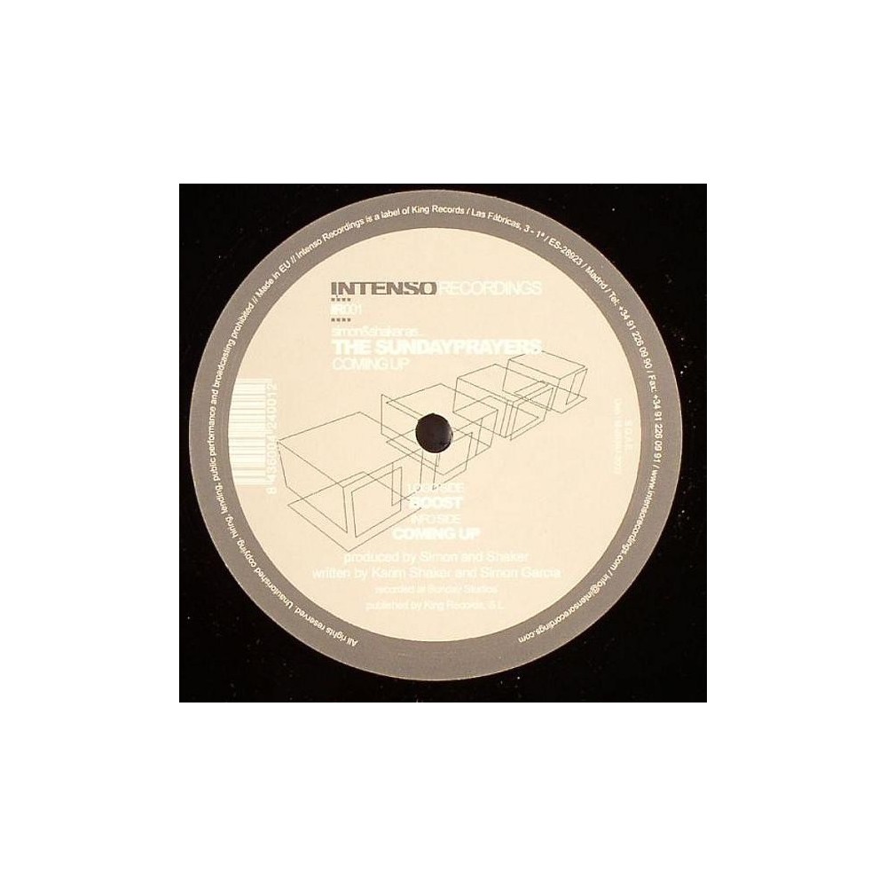 Simon&Shaker AKA The Sundayprayers ‎– Coming Up