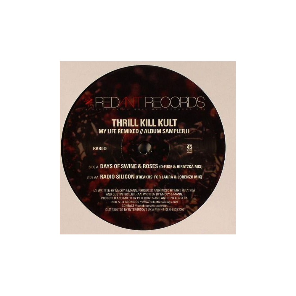 My Life With The Thrill Kill Kult ‎– My Life Remixed (Album Sampler II)