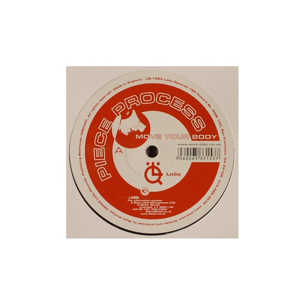 Piece Process ‎– Move Your Body / Right Or Wrong 