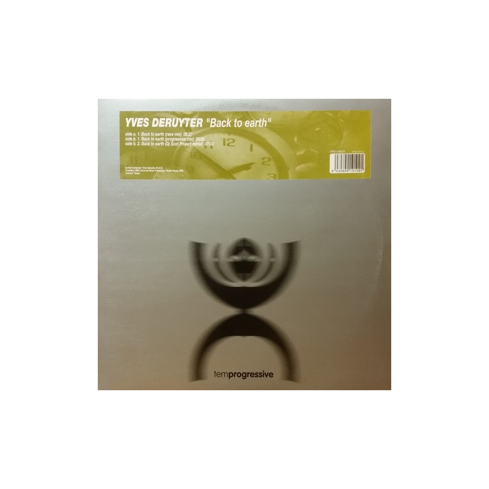Yves Deruyter ‎– Back To Earth (TEMPROGRESSIVE)
