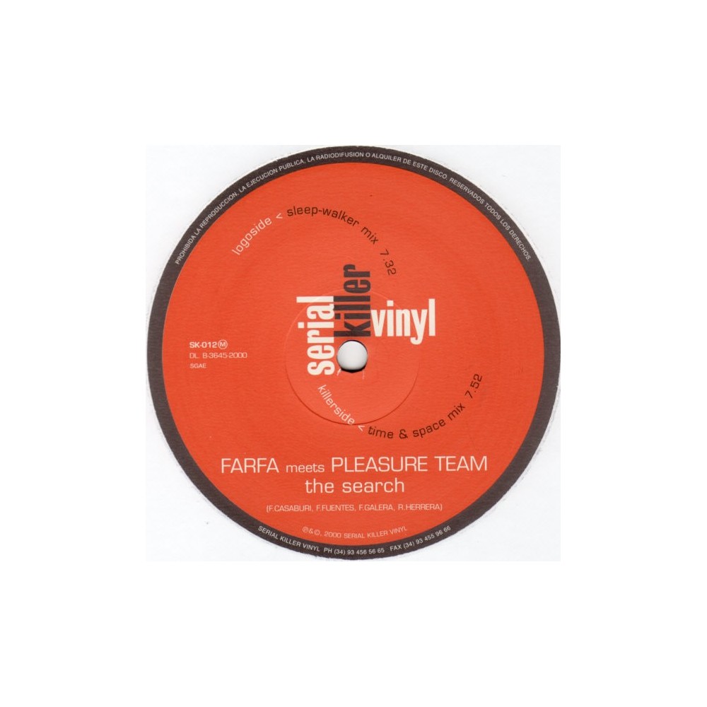 Farfa Meets Pleasure Team ‎– The Search 