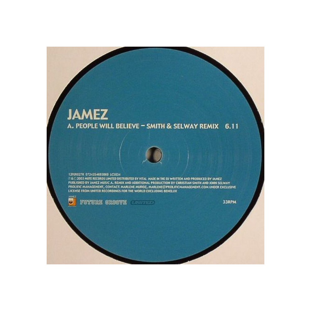 Jamez ‎– People Will Believe 