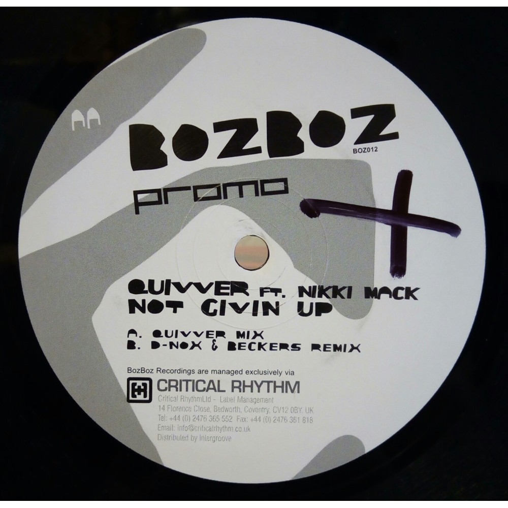 Quivver Ft. Nikki Mack ‎– Not Givin Up 