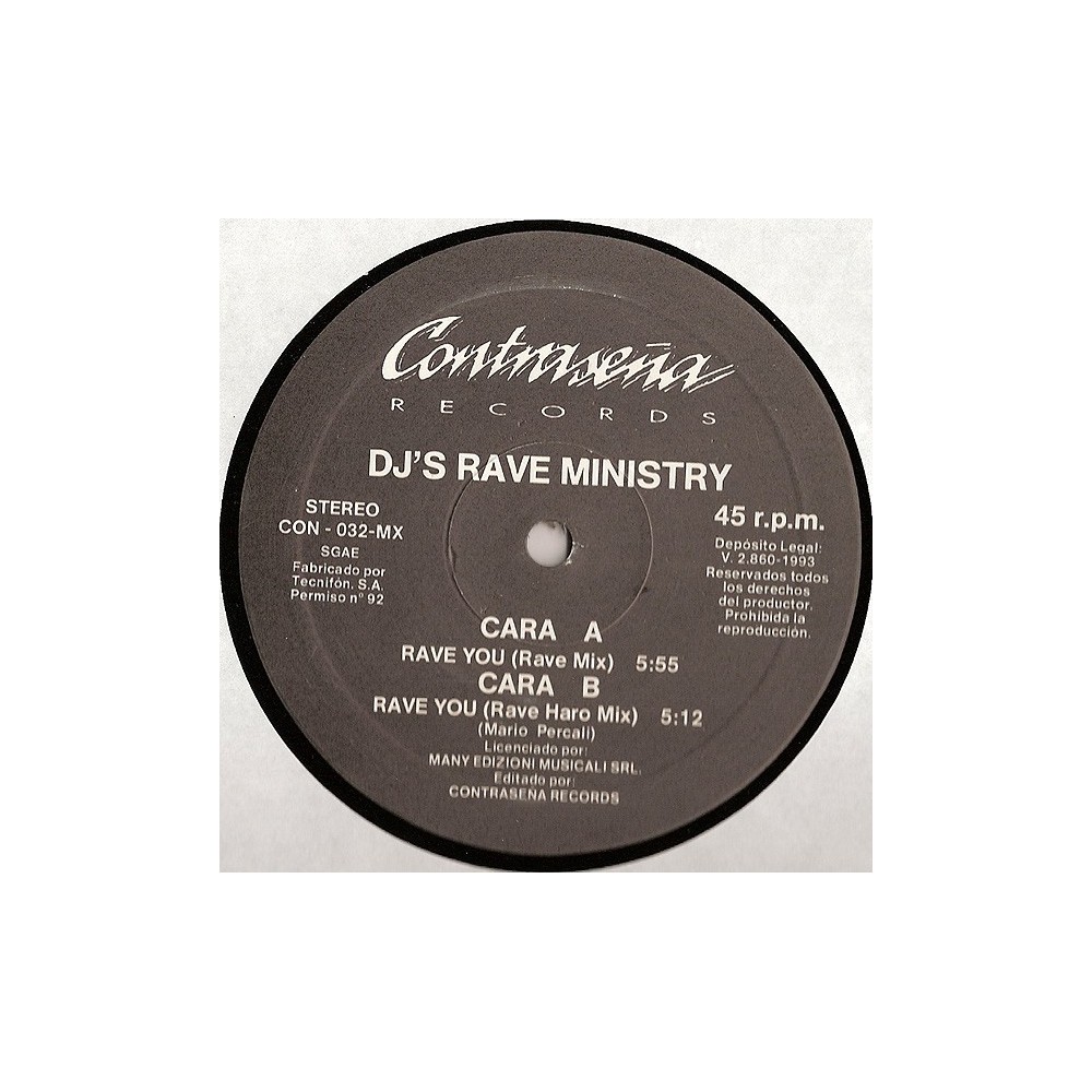 DJ's Rave Ministry - Rave You(2 MANO,REMEMBER 90'S)