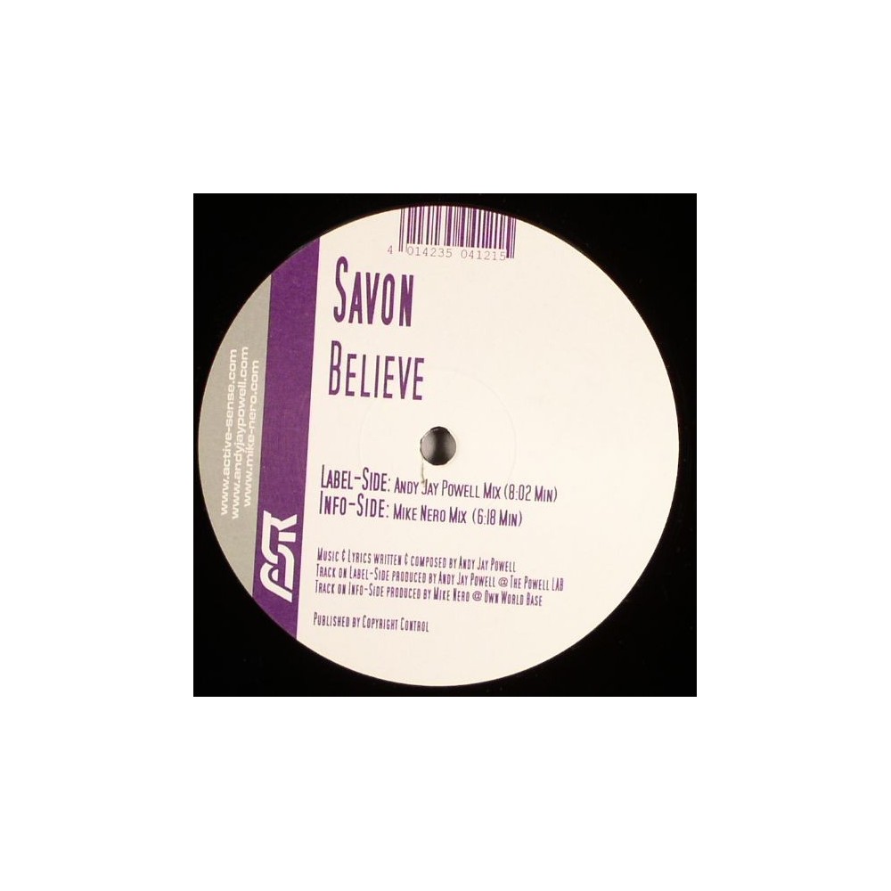 Savon ‎– Believe 