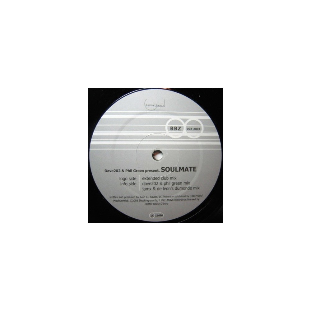 Dave202 & Phil Green Present. Soulmate ‎– Moments Of Silence