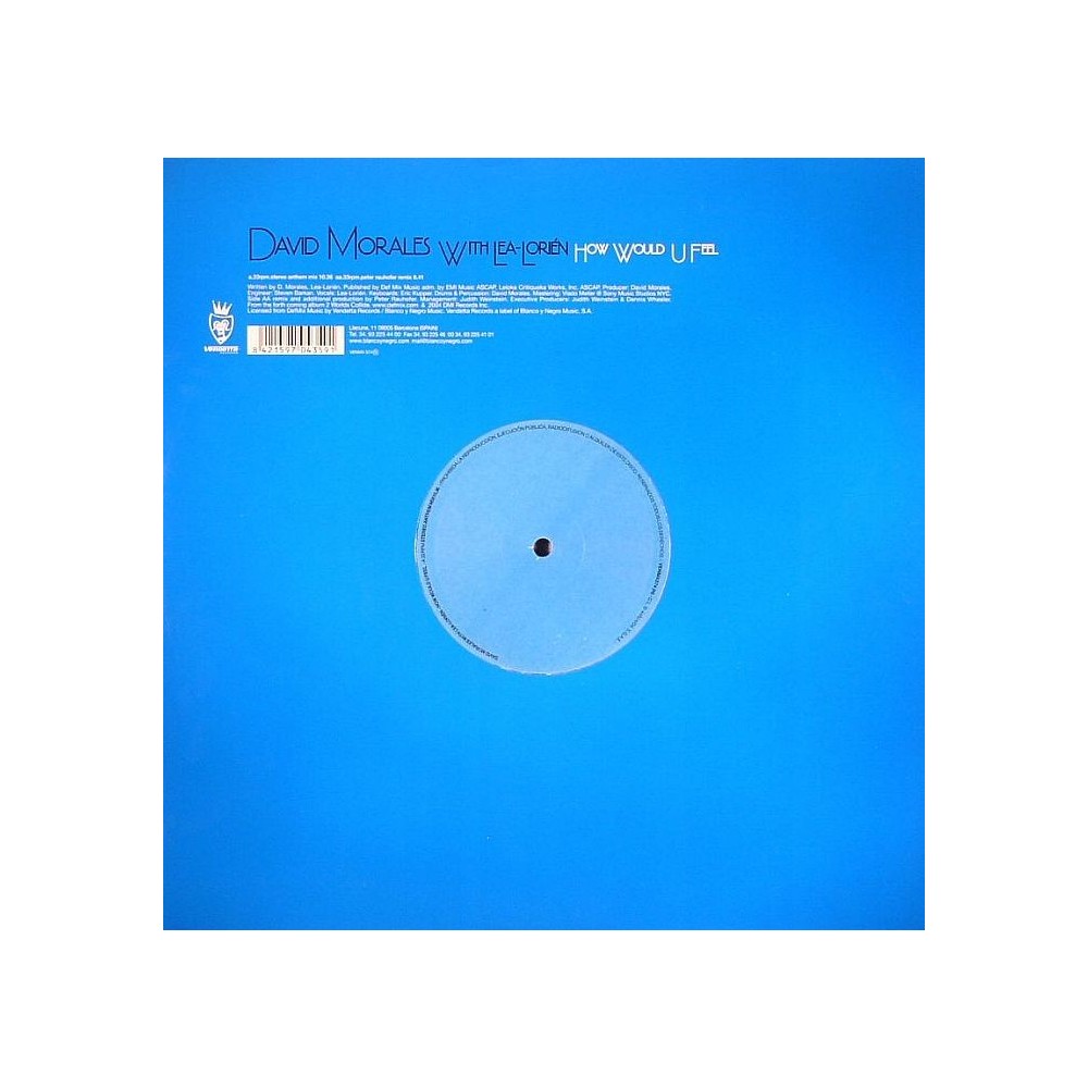 David Morales ‎– How Would U Feel 