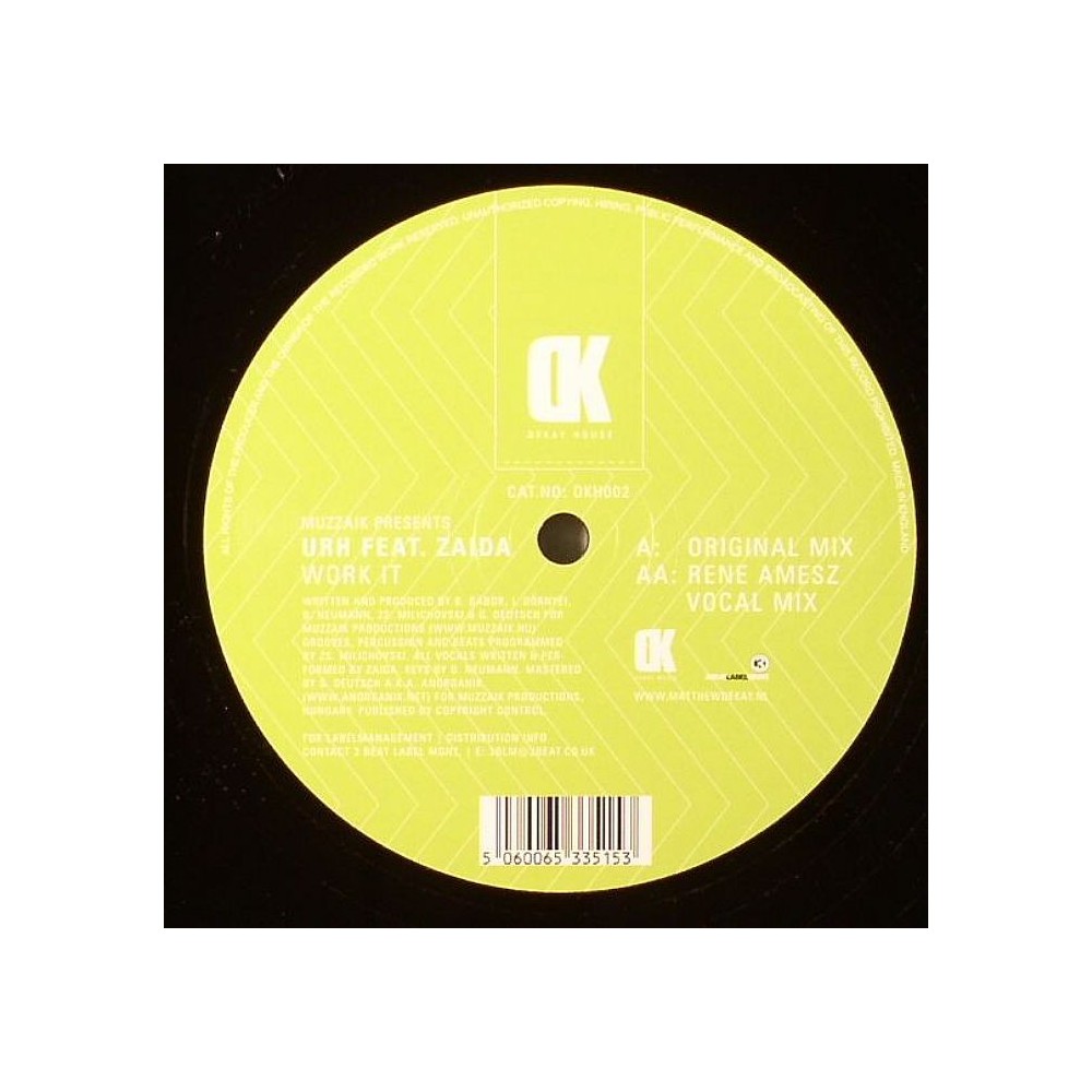 Muzzaik Presents URH Feat. Zaida ‎– Work It 